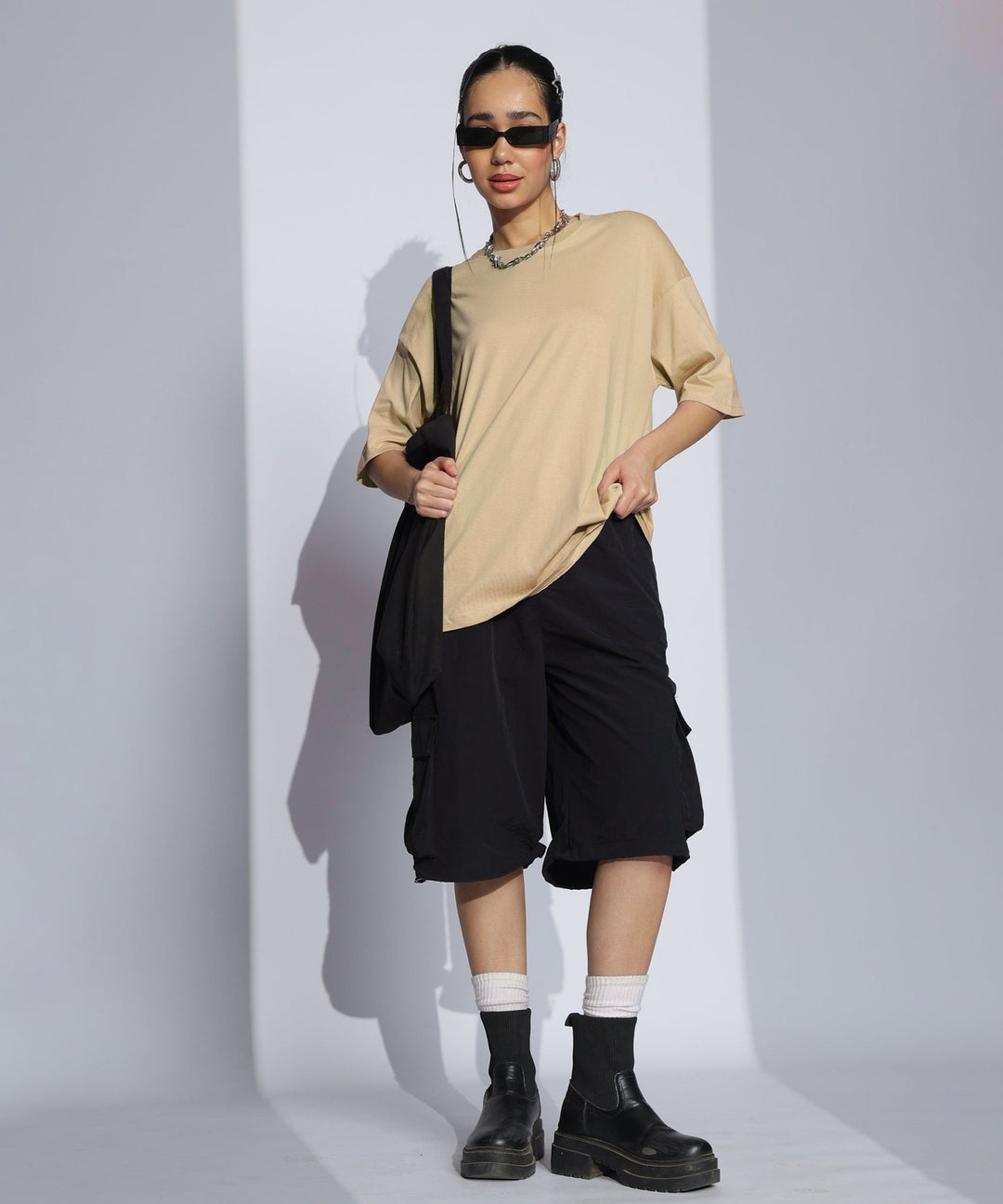 Womens Super Oversized Tshirt | Cream