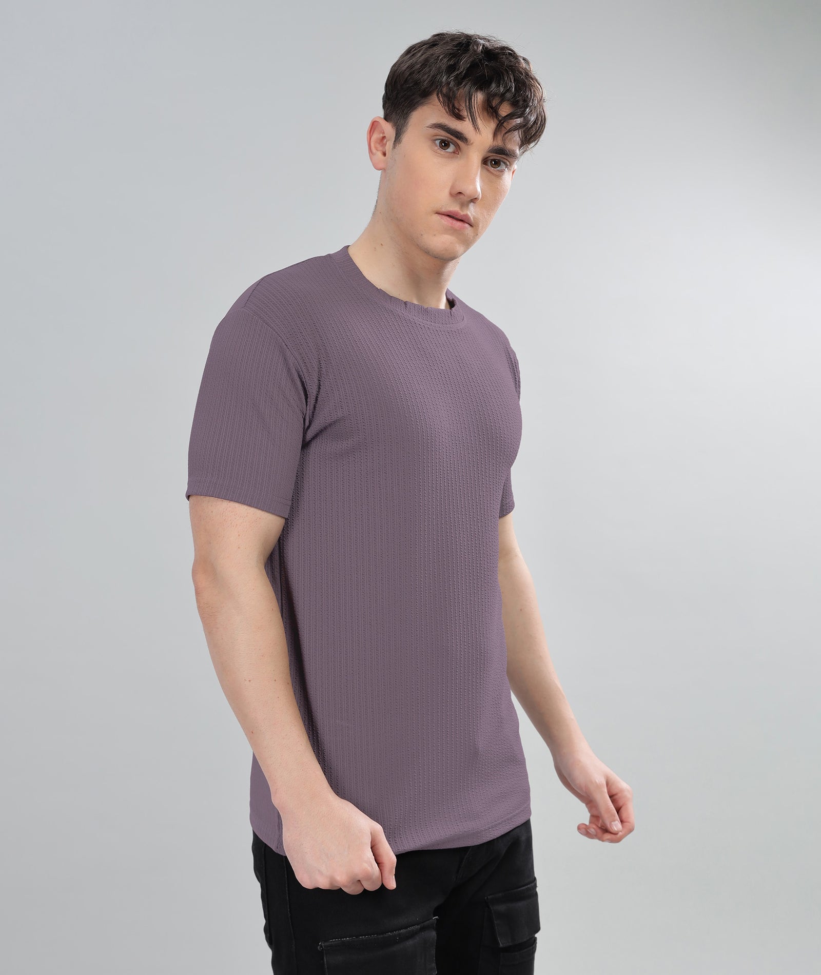 Men's Poly cotton Half Sleeve Solid T-Shirt