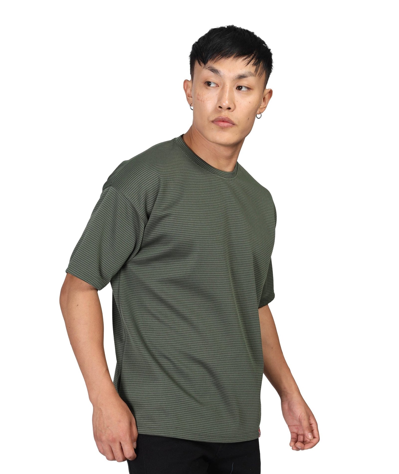 Men's Oversized Olive Green T-Shirt