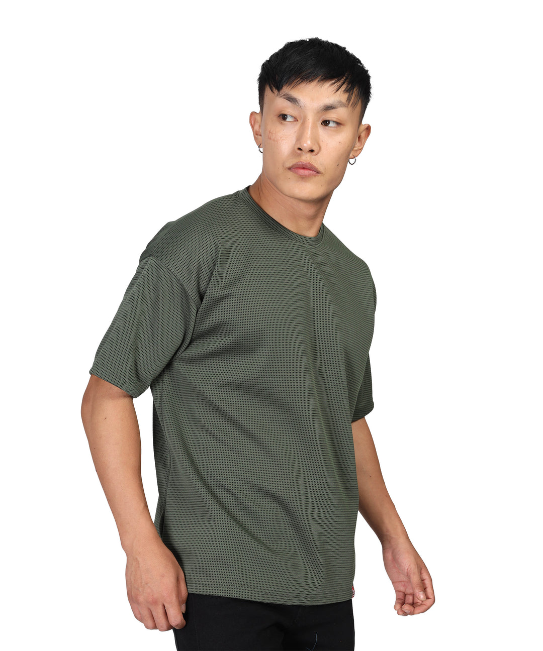 Men's Oversized Olive Green T-Shirt
