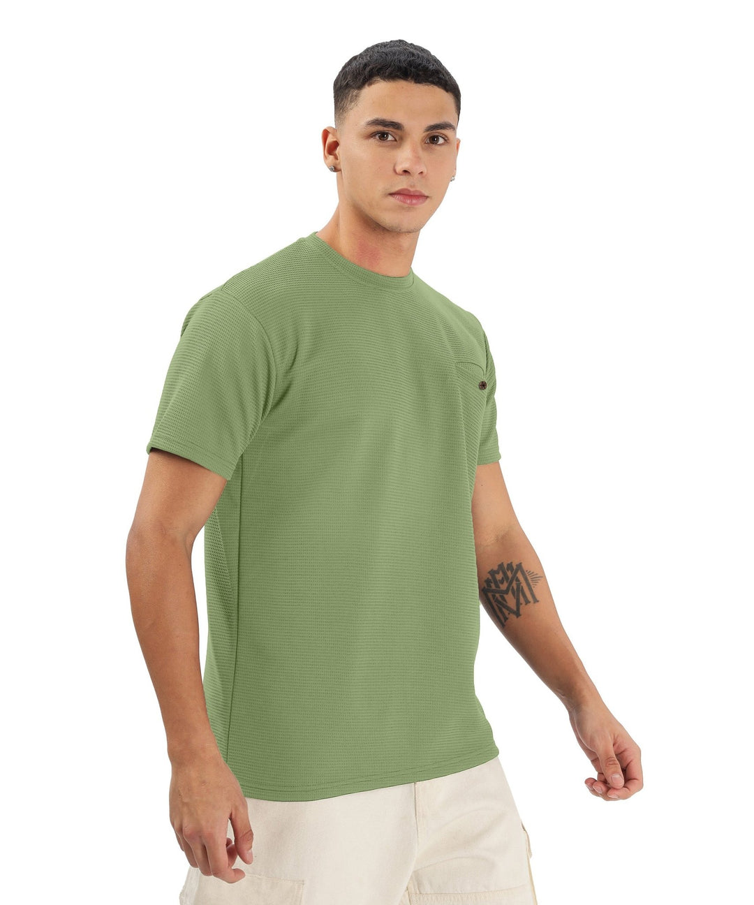 Men's Solid Regular Fit T-Shirt