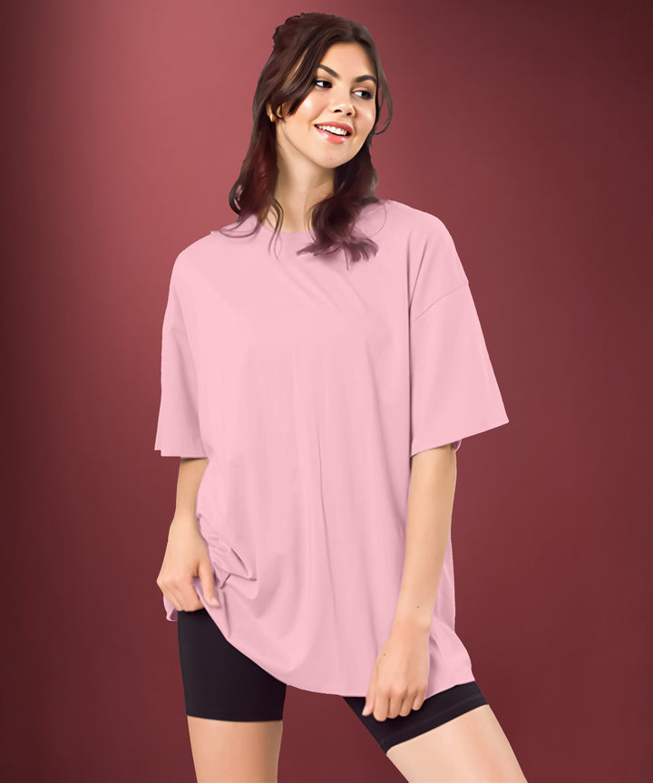 Light Pink Womens Oversized Tshirt