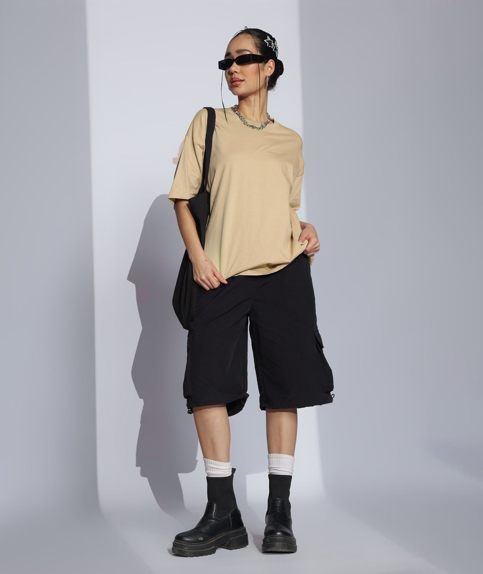 Womens Super Oversized Tshirt | Cream