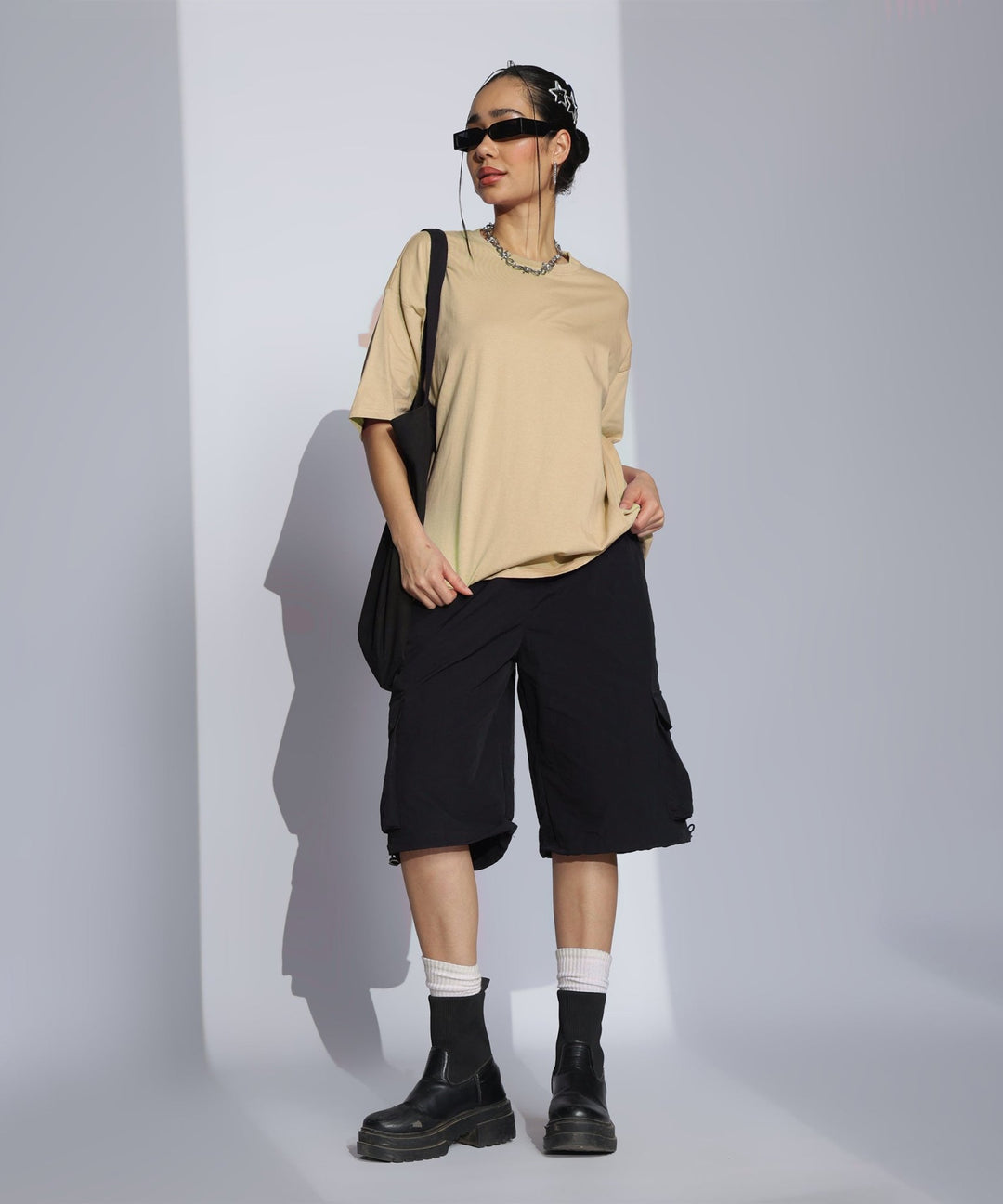 Womens Super Oversized Tshirt | Cream