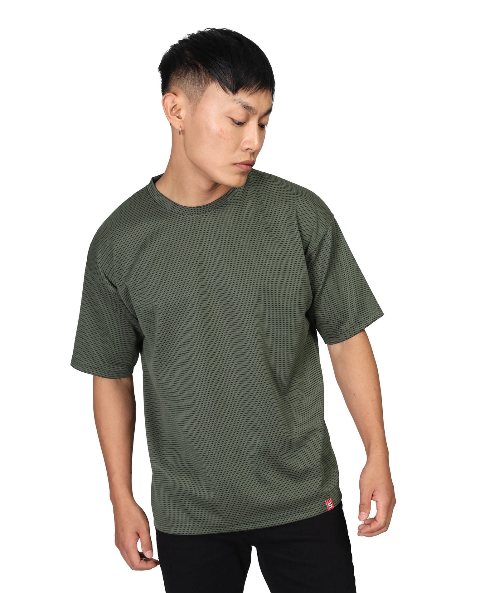Men's Oversized Olive Green T-Shirt