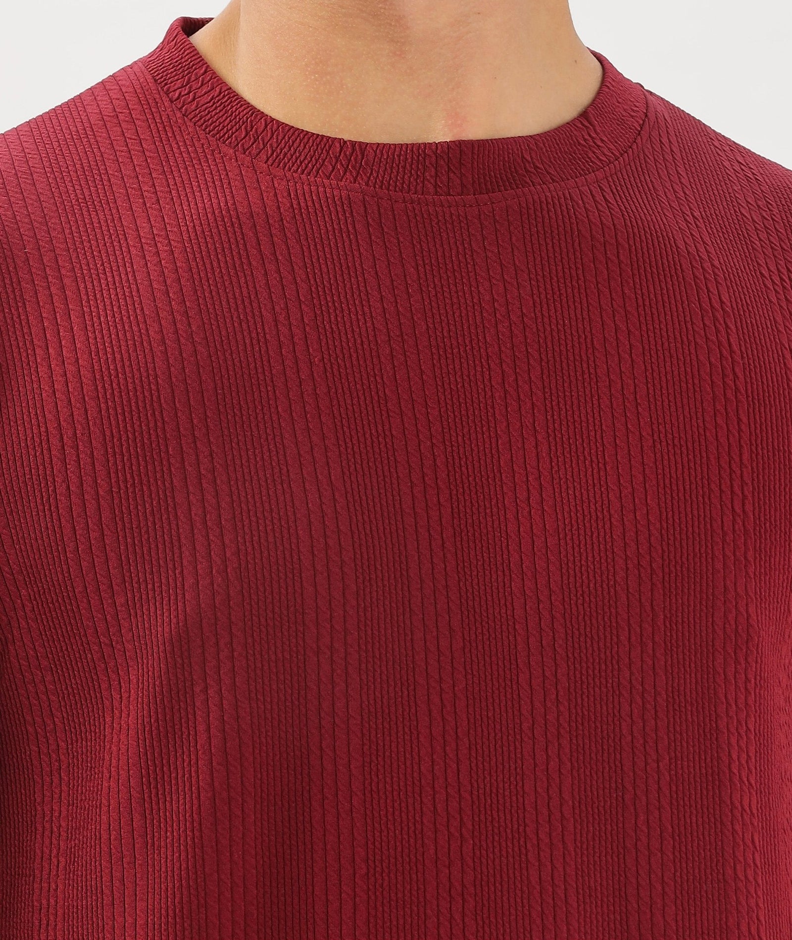 Men's Solid Full Sleeve Regular Fit T-Shirt