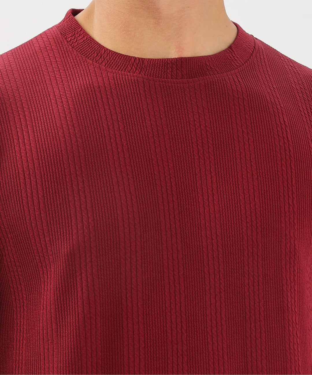 Men's Solid Full Sleeve Regular Fit T-Shirt