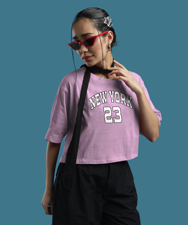 Womens Printed Crop Top