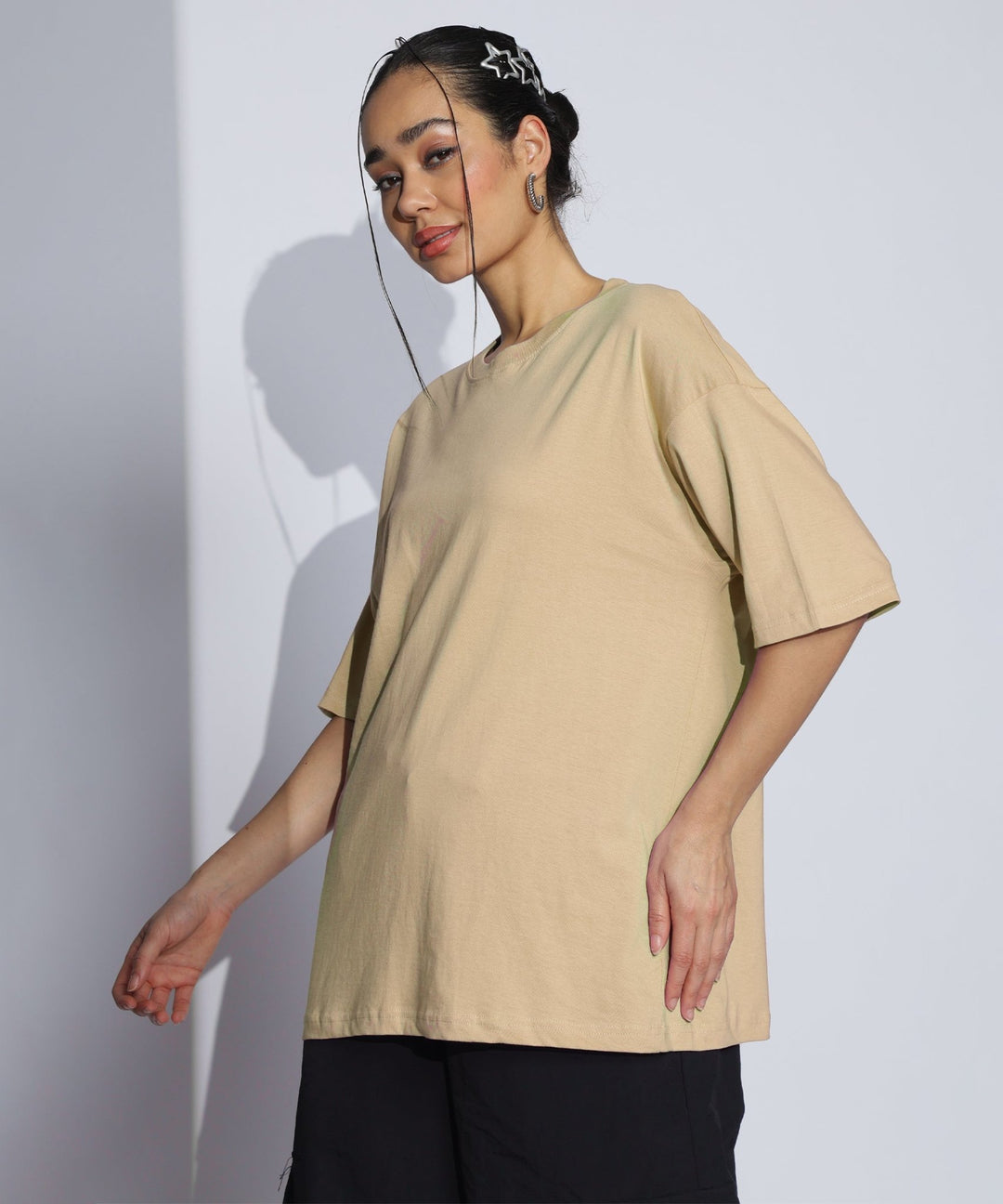 Womens Super Oversized Tshirt | Cream