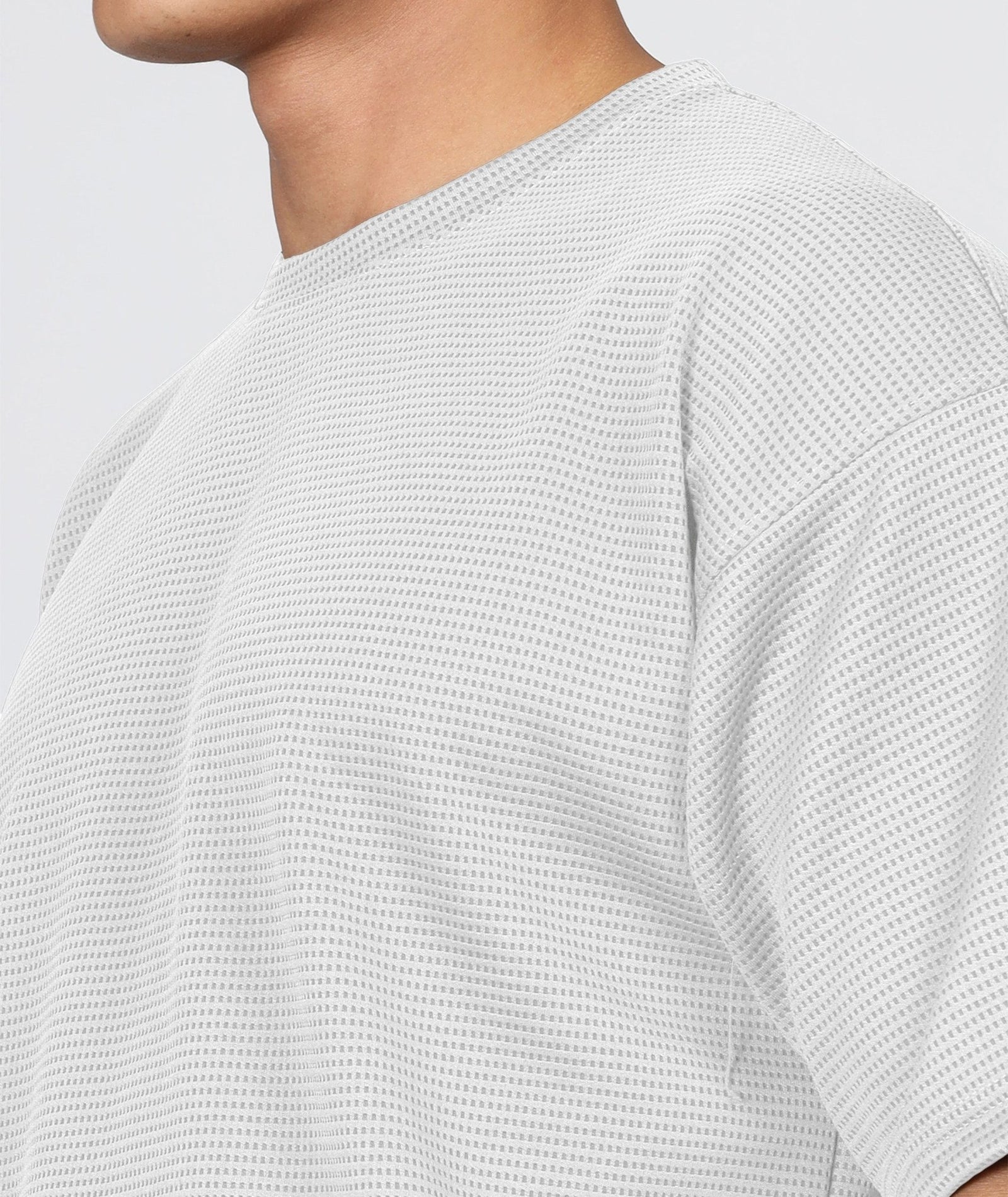 Men's Oversized Dotted Drop Shoulder T-Shirt