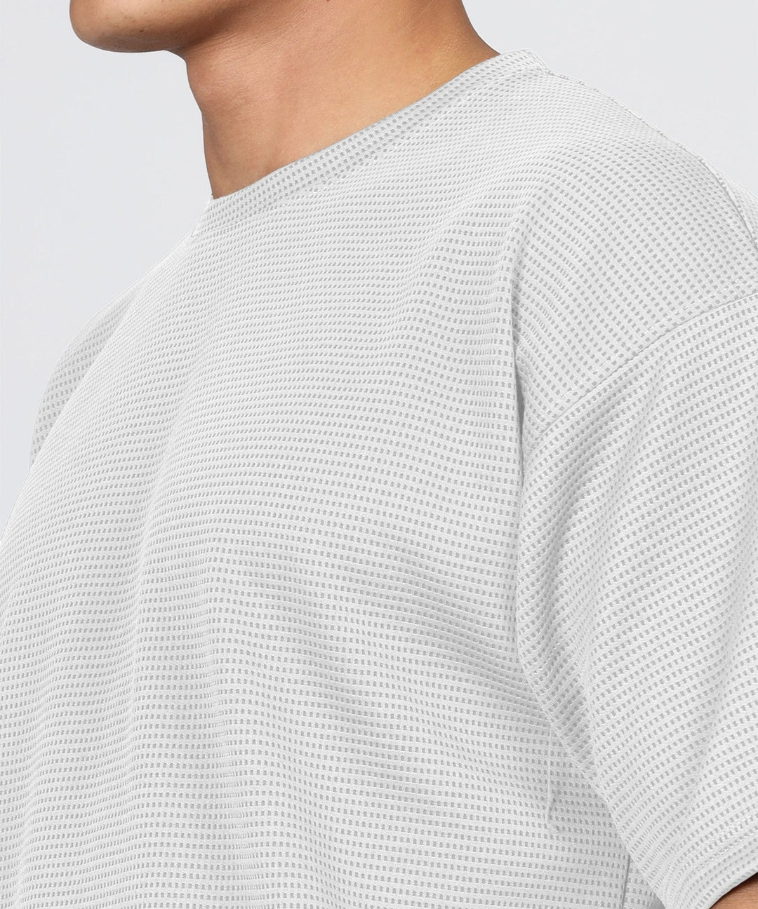 Men's Oversized Dotted Drop Shoulder T-Shirt
