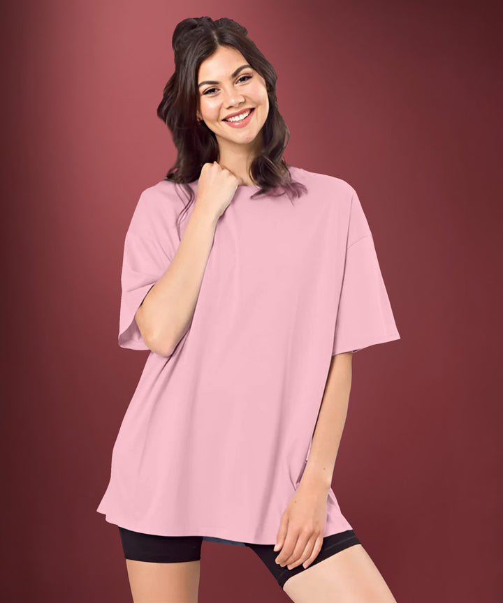 Light Pink Womens Oversized Tshirt