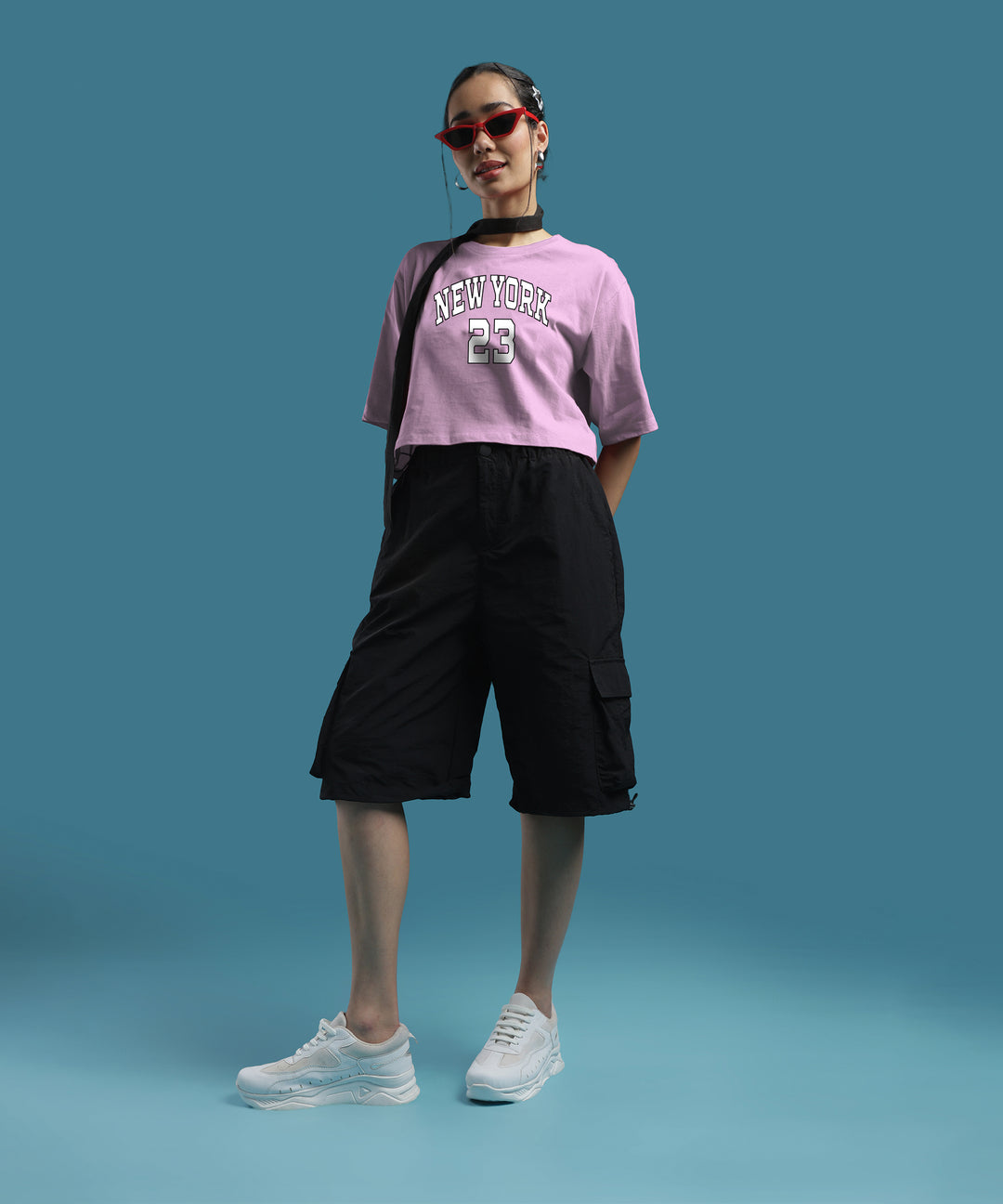 Womens Printed Crop Top