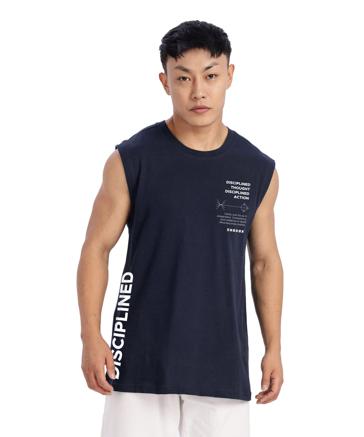 Navy Mens Relaxed Fit Tshirt