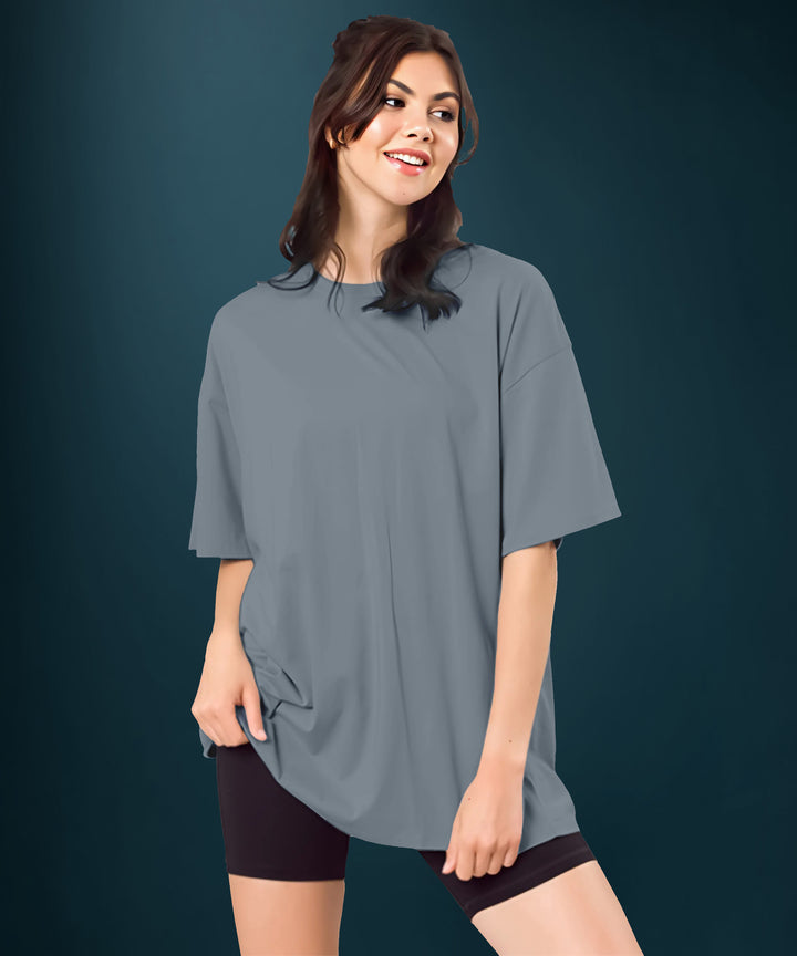 Dark Grey Womens Oversized Tshirt