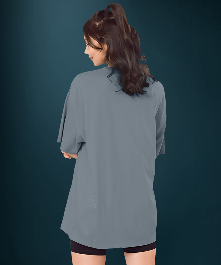 Dark Grey Womens Oversized Tshirt