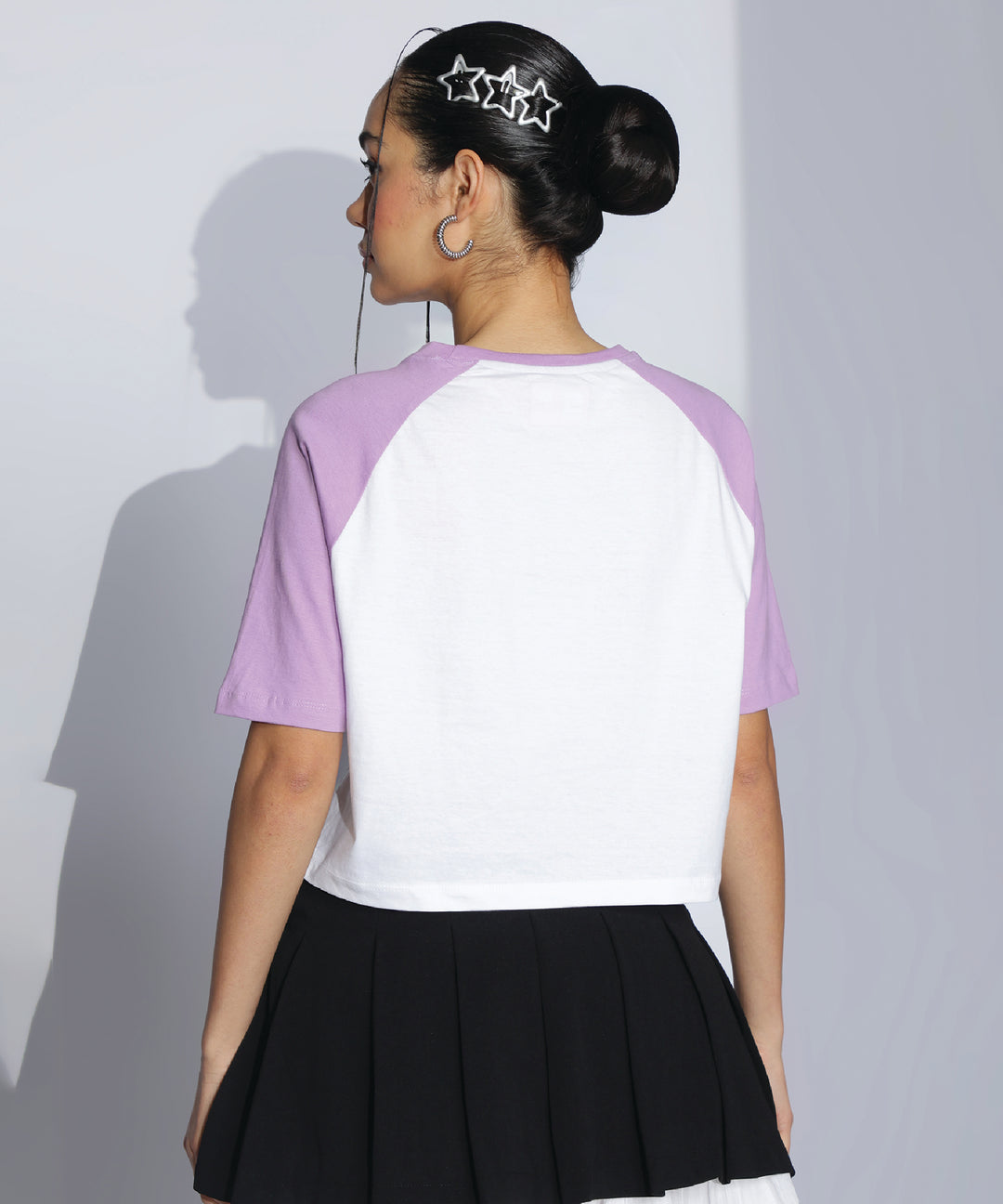 Womens Crop Top with Raglan Sleeve