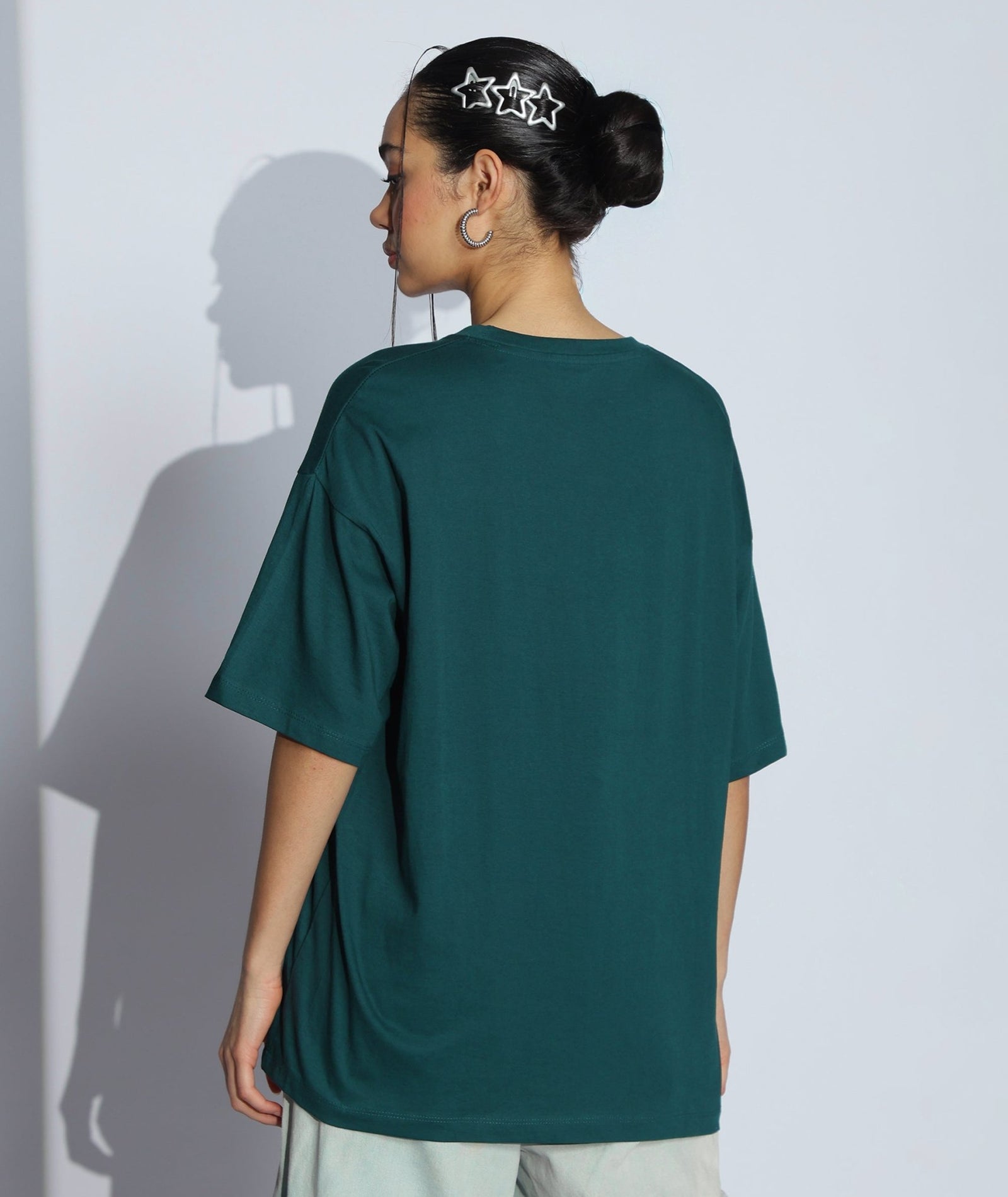 Womens Super Oversized Tshirt | Bottle Green