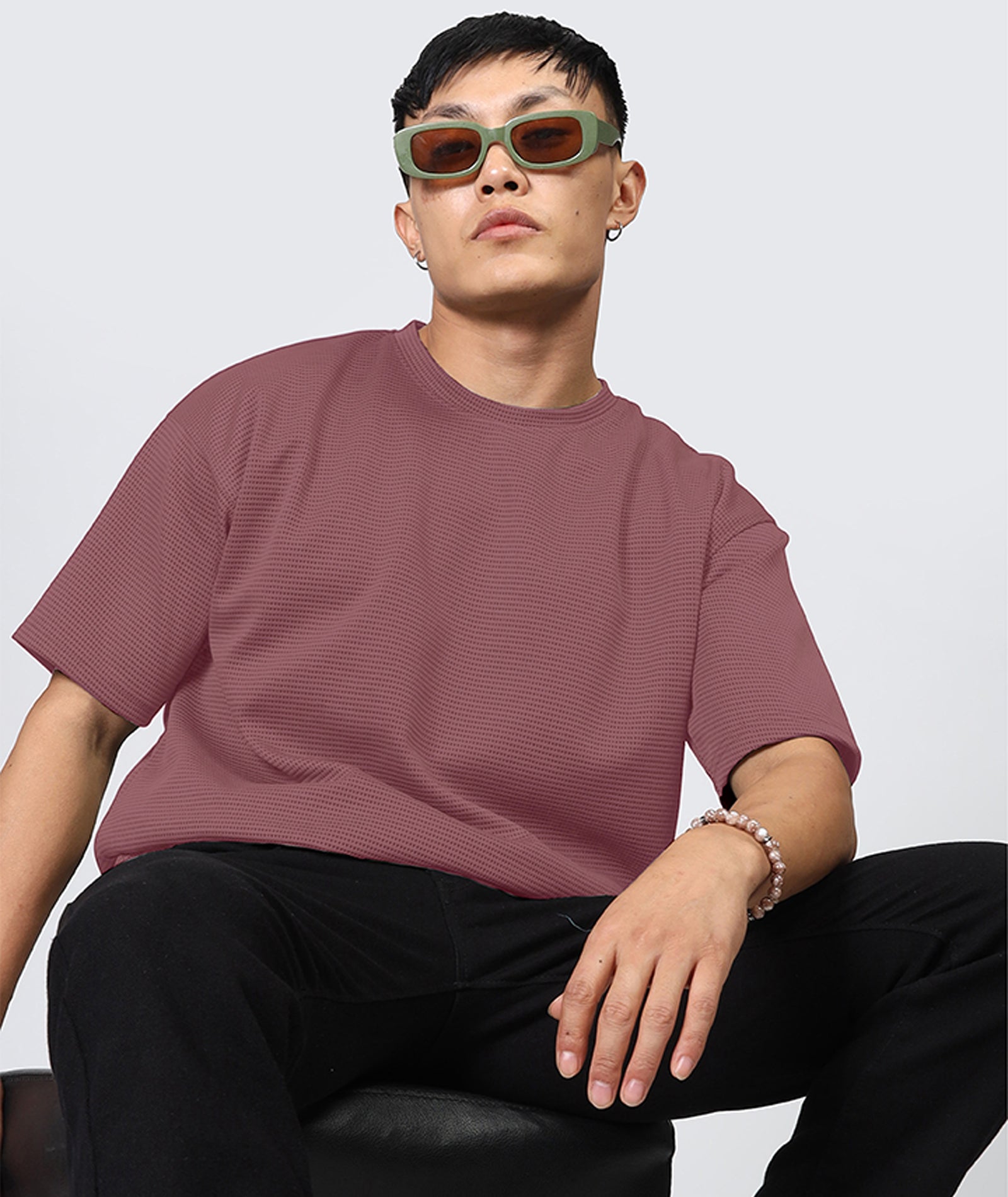 Men's Oversized Onion Pink T-Shirt