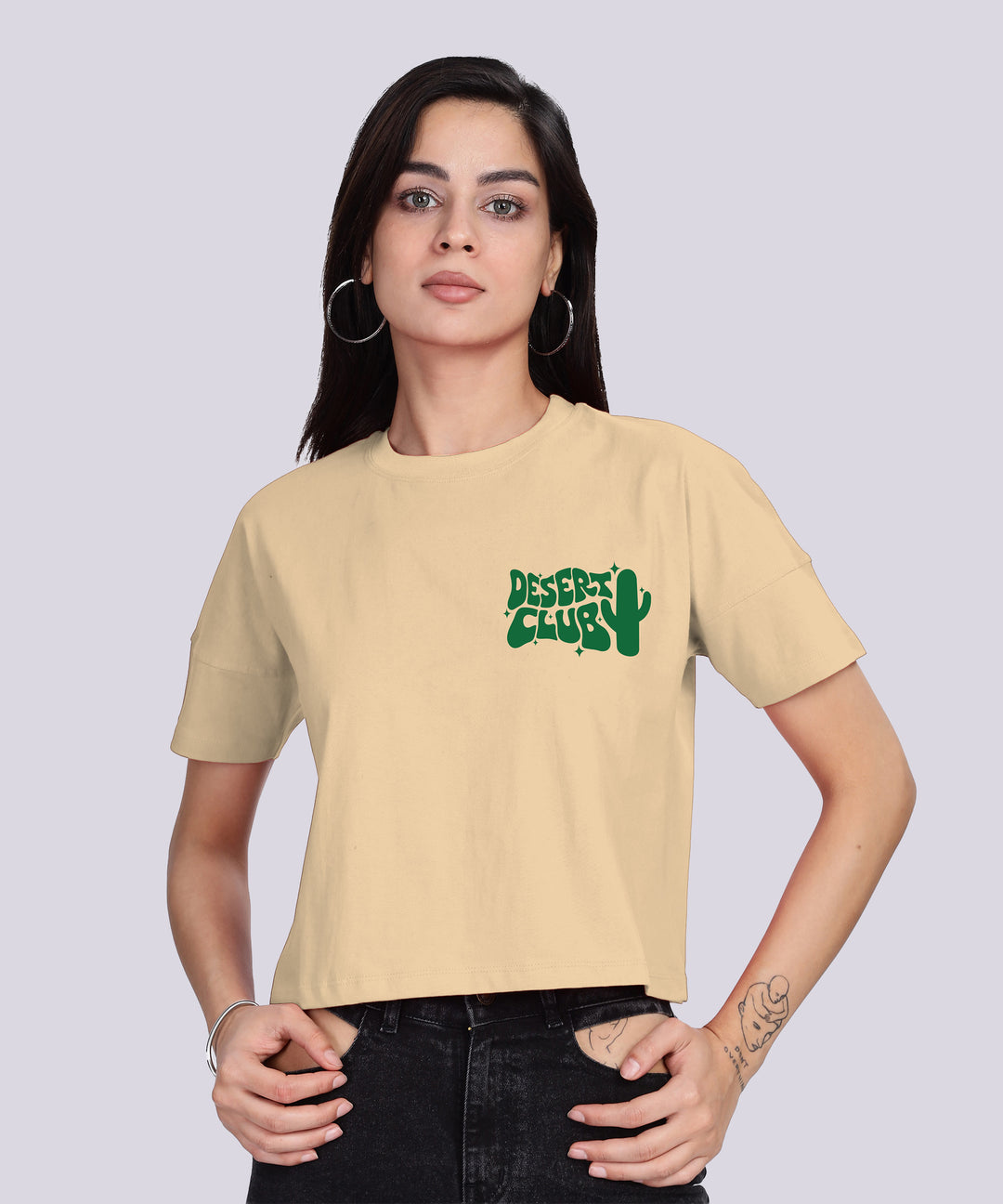 Womens Printed Half Sleeve T-shirt
