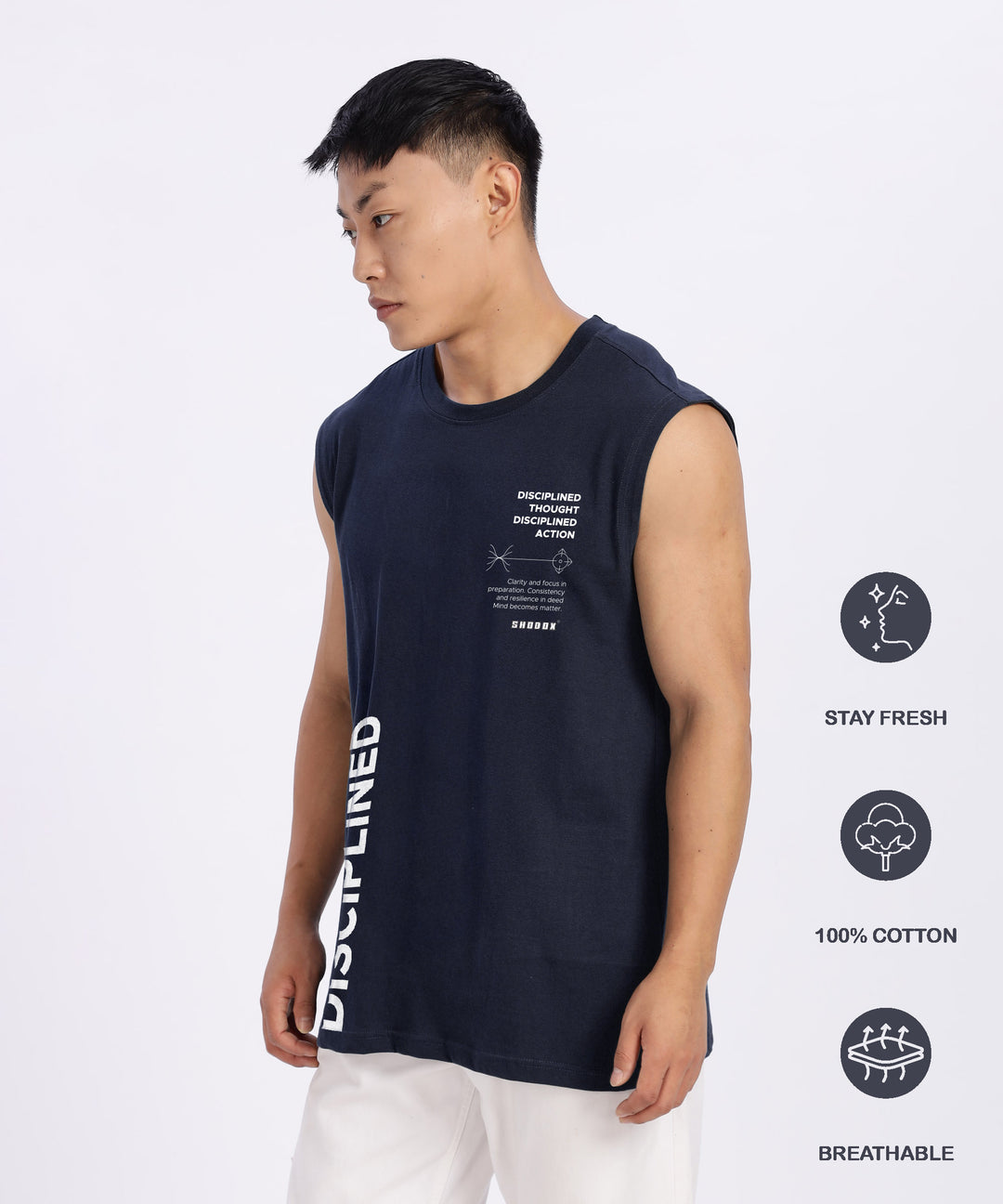 Navy Mens Relaxed Fit Tshirt