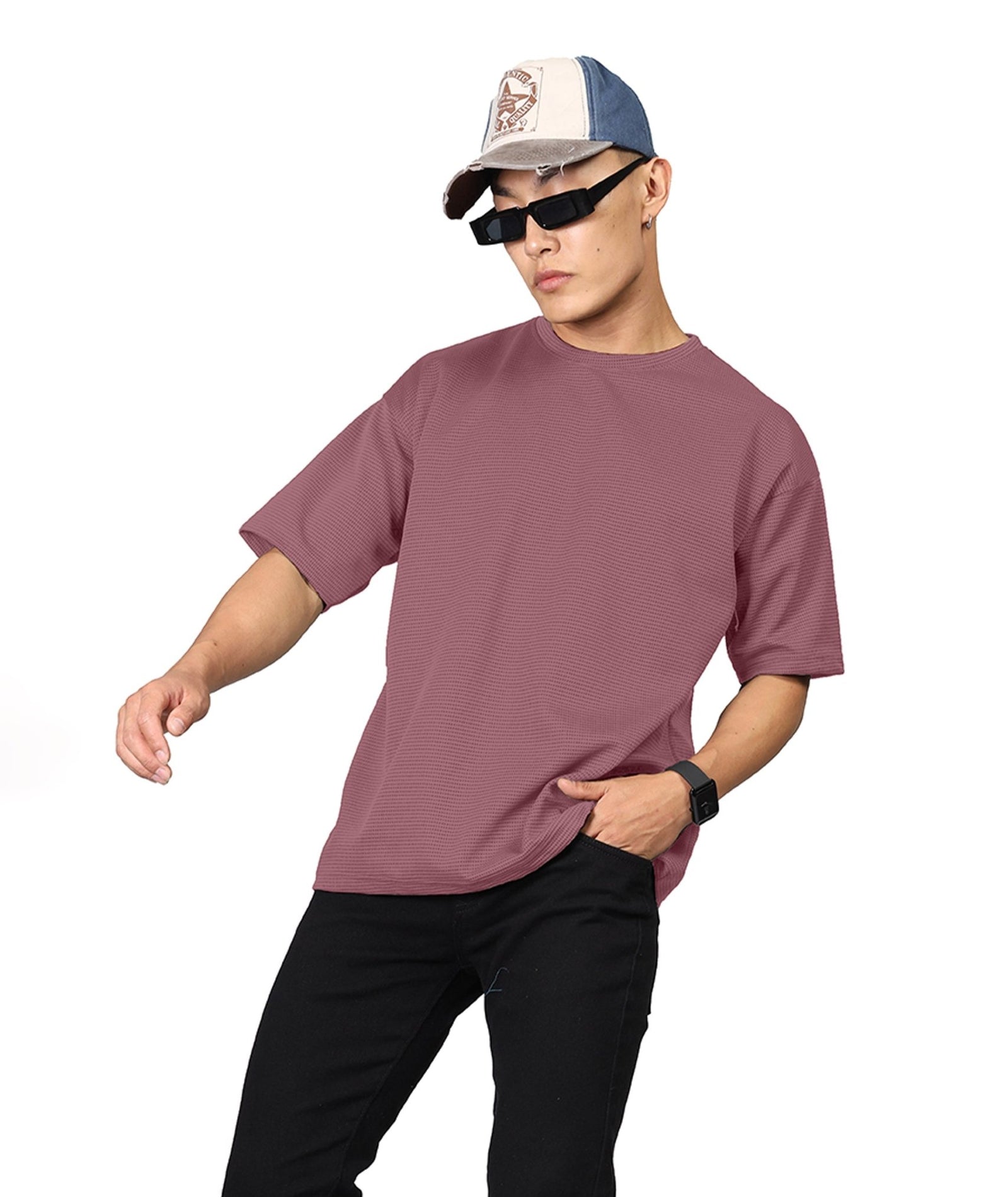 Men's Oversized Onion Pink T-Shirt