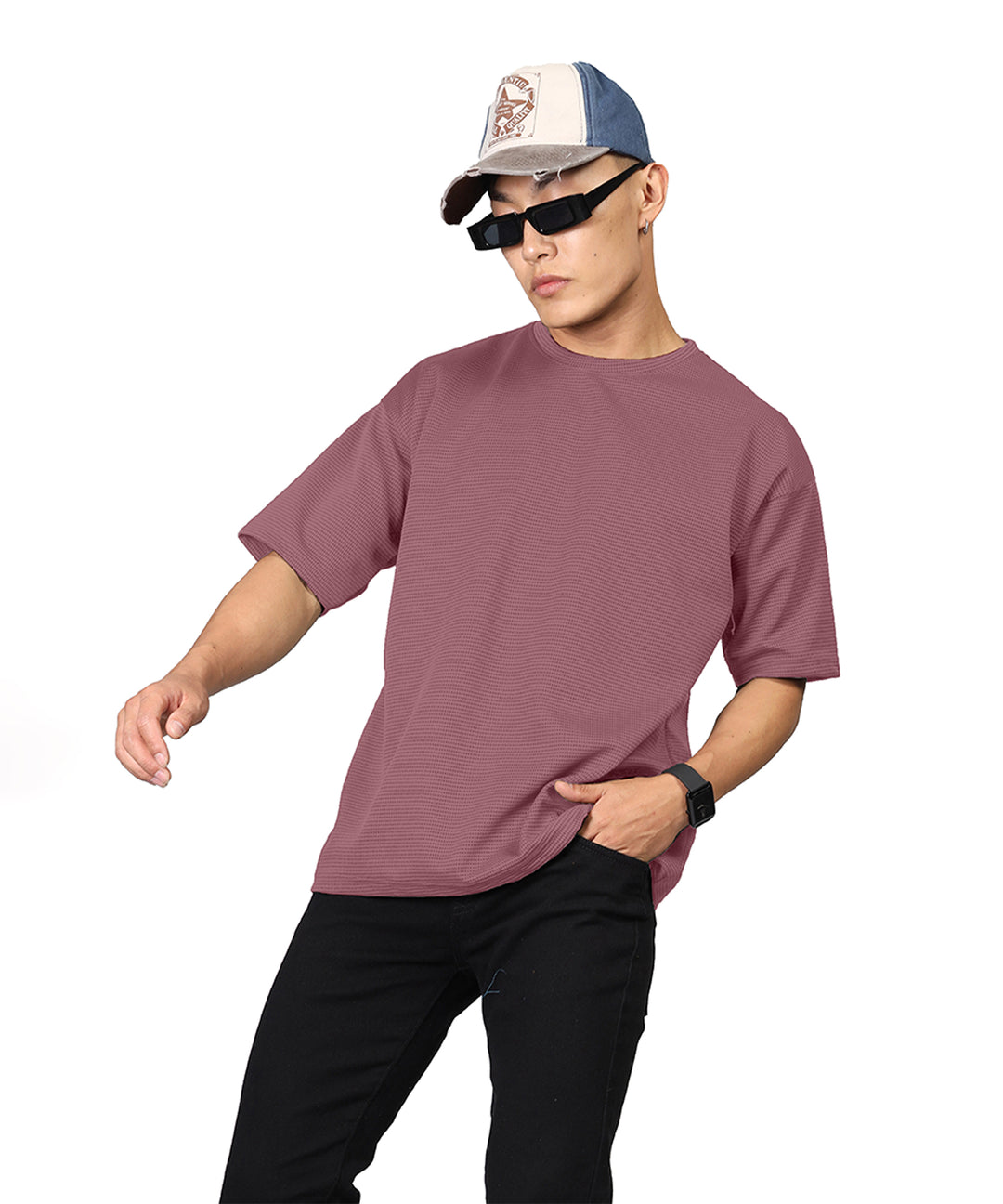 Men's Oversized Onion Pink T-Shirt