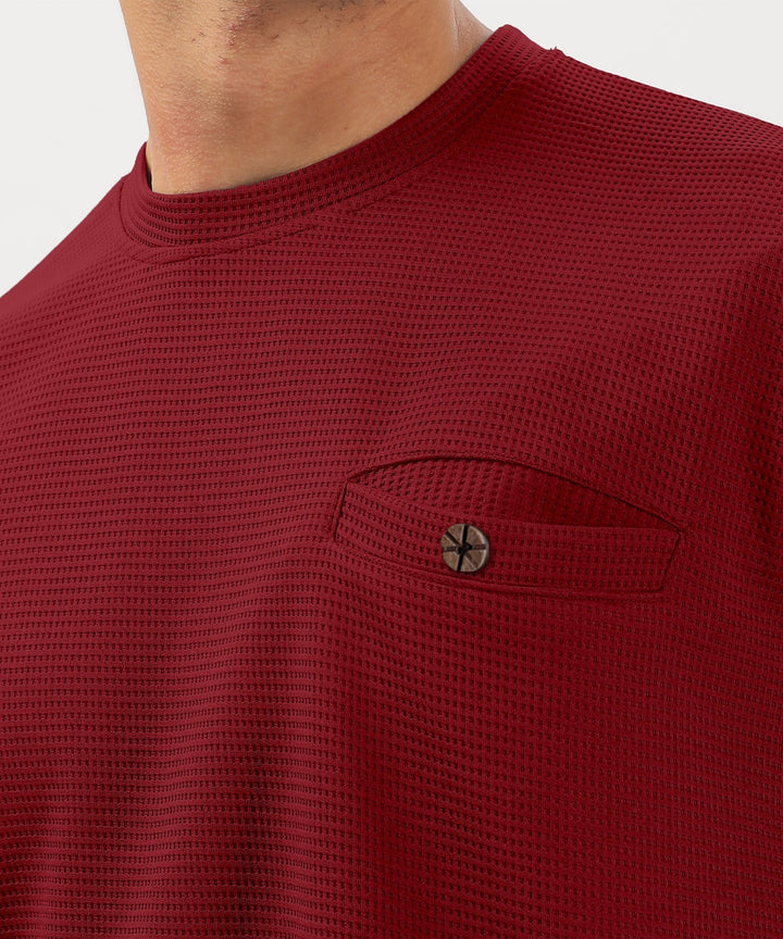 Men's Solid Regular Fit T-Shirt