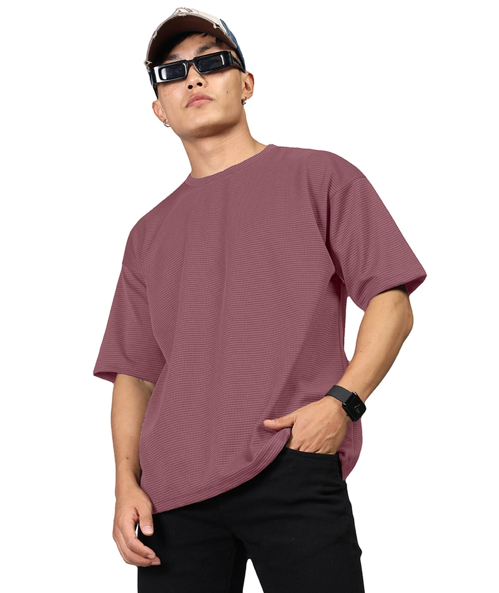 Men's Oversized Onion Pink T-Shirt