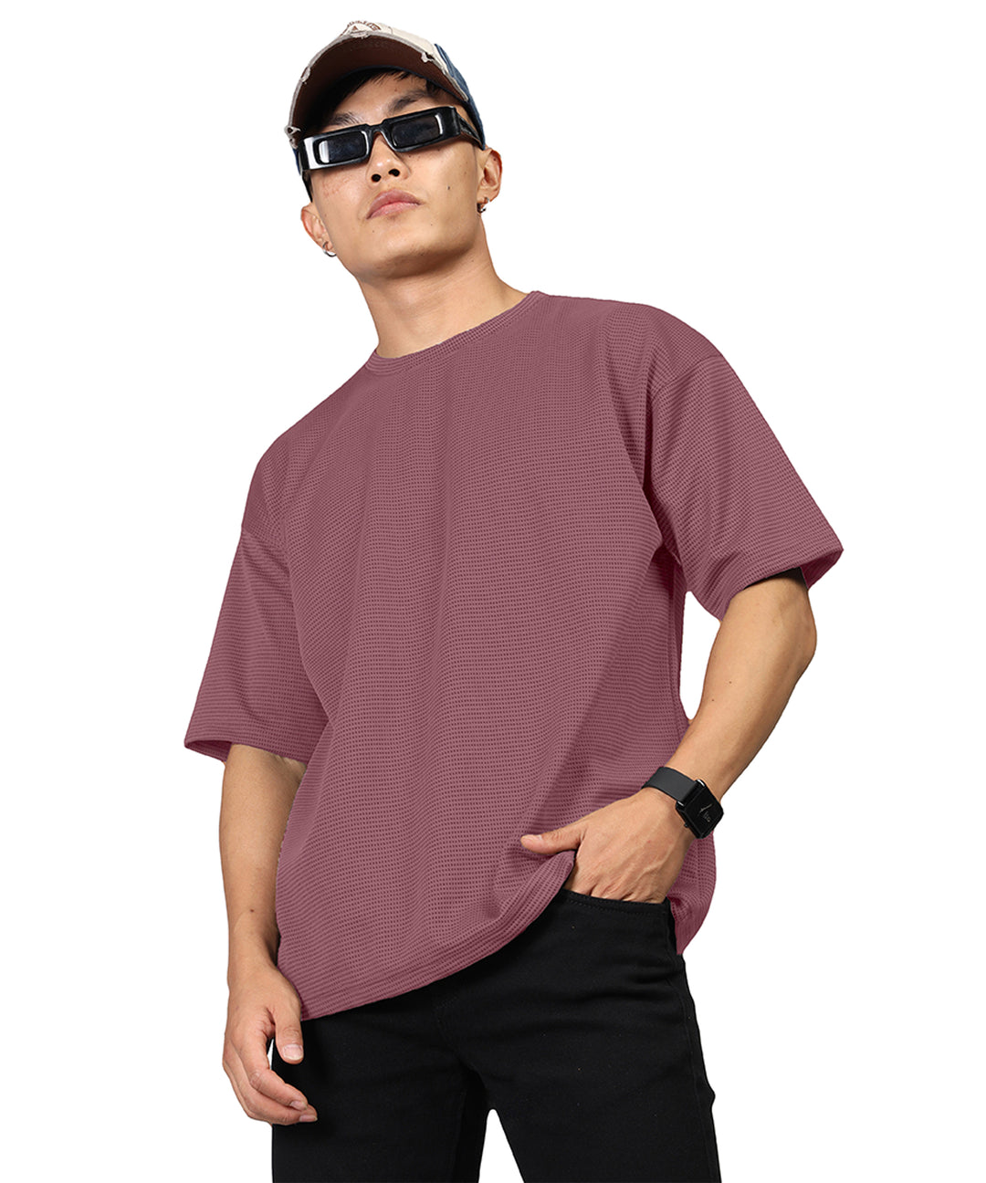 Men's Oversized Onion Pink T-Shirt