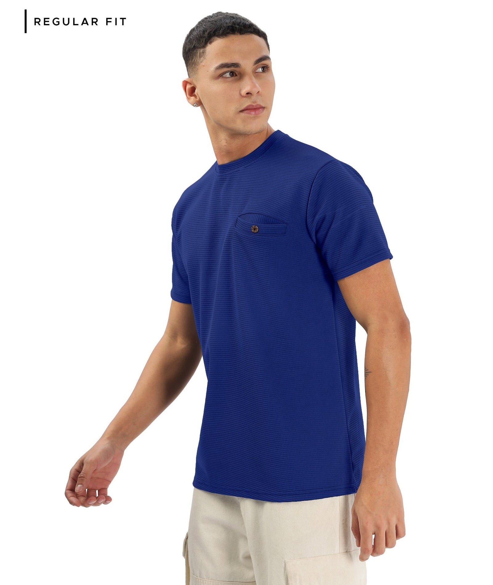 Men's Solid Regular Fit T-Shirt