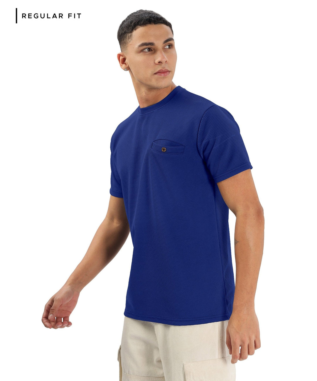 Men's Solid Regular Fit T-Shirt