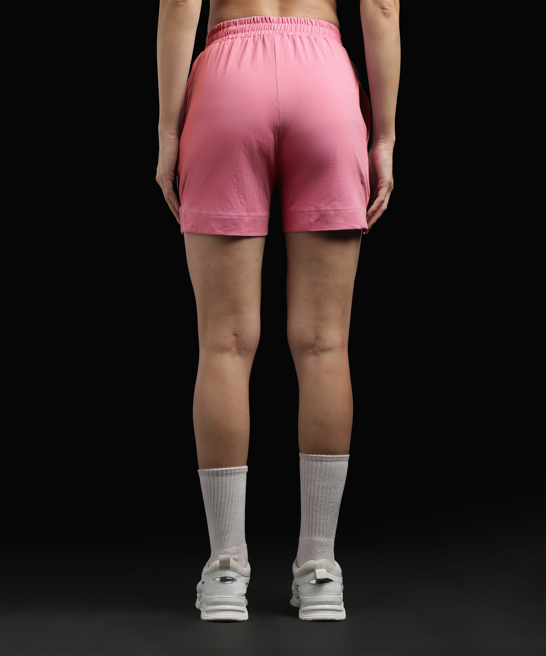 Womens Cotton Printed Lounge Shorts | LT.Pink