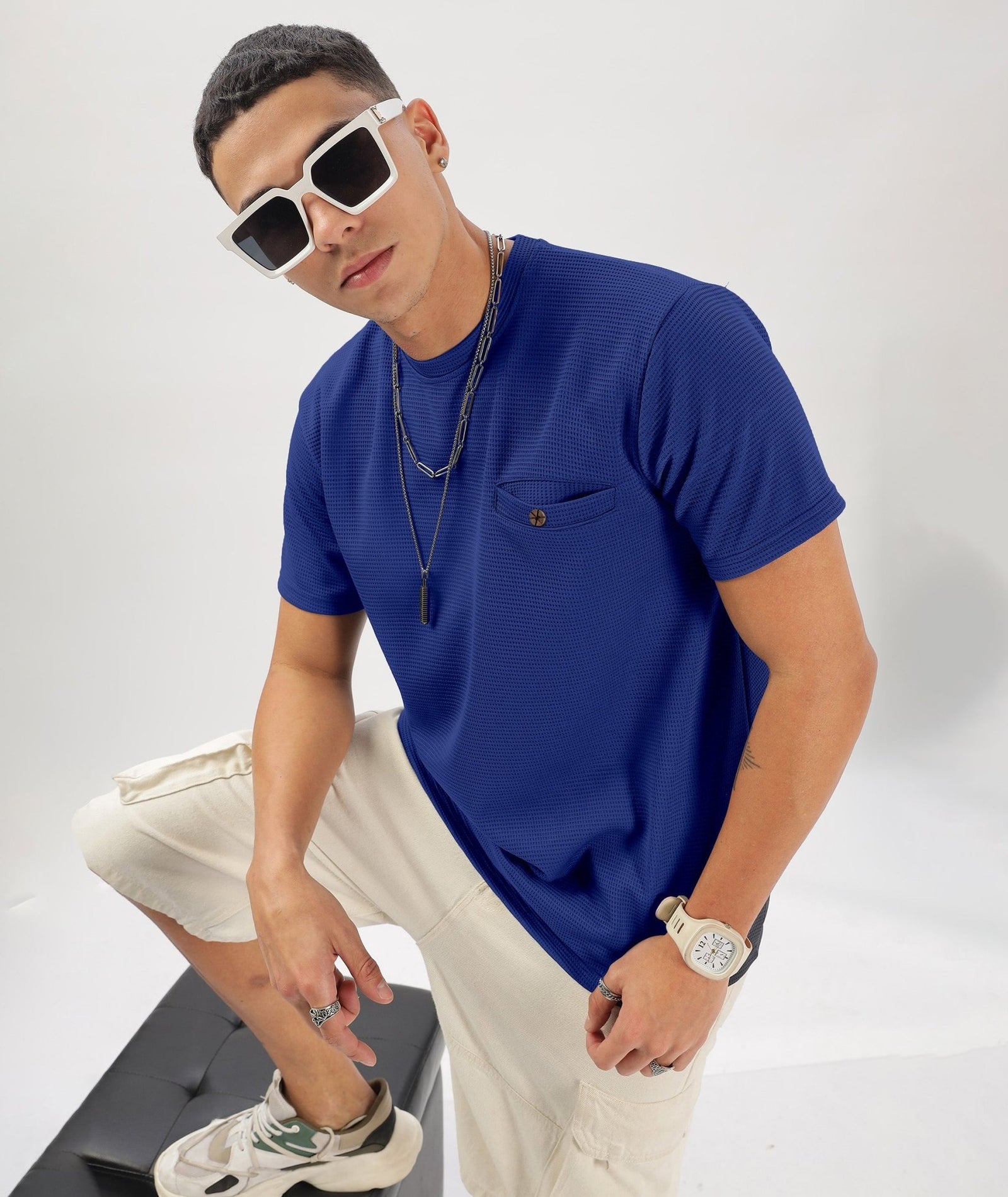 Men's Solid Regular Fit T-Shirt