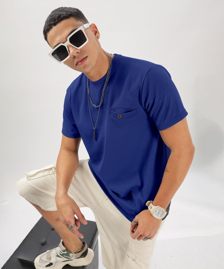 Men's Solid Regular Fit T-Shirt