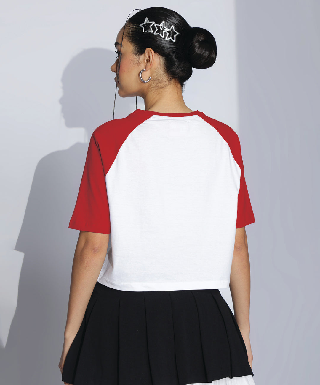 Womens Crop Top with Raglan Sleeve