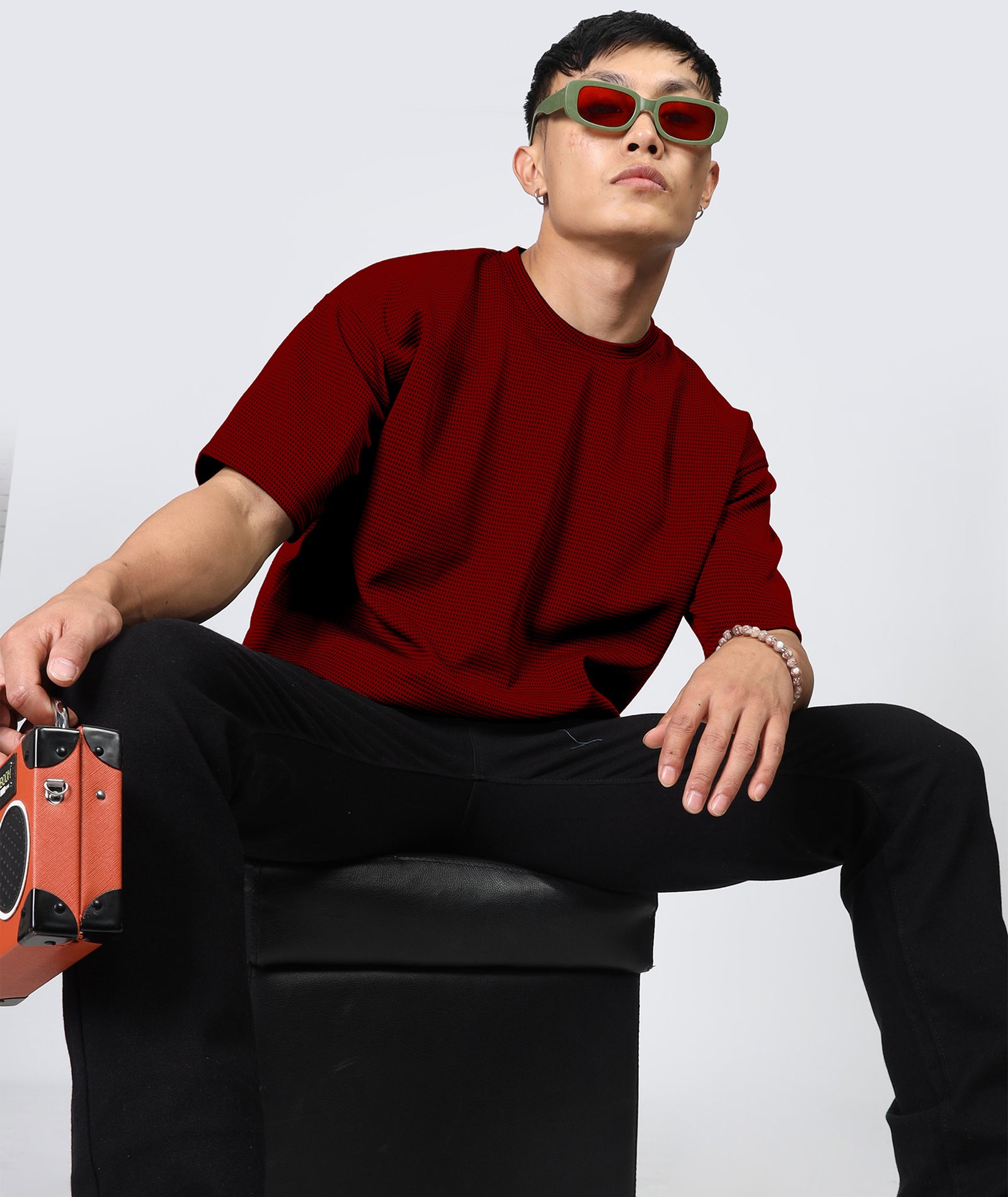 Men's Oversized Red T-Shirt