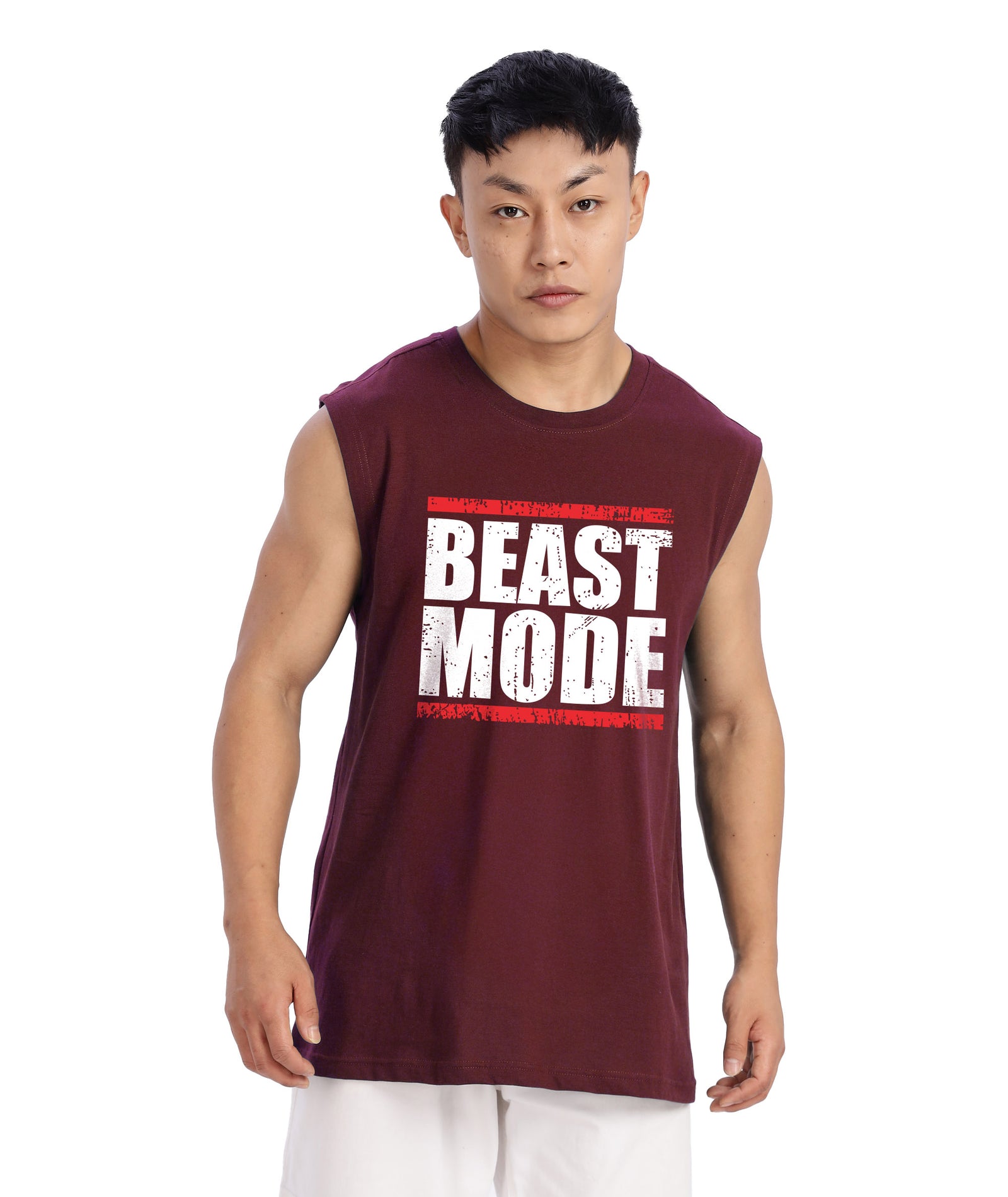 Maroon Mens Relaxed Fit Tshirt