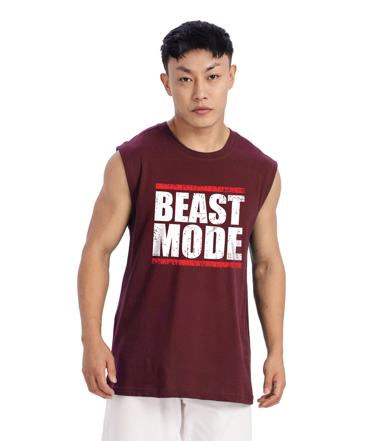 Maroon Mens Relaxed Fit Tshirt