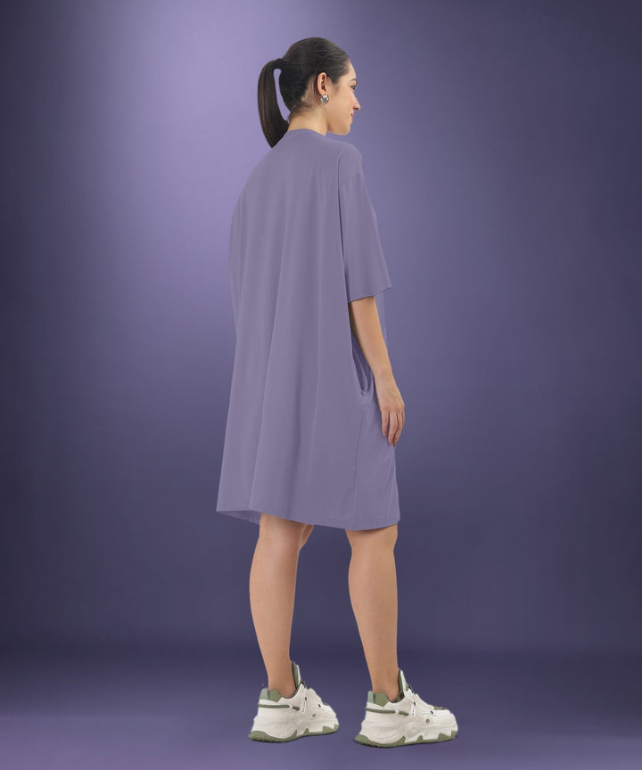 Womens Oversized Drop Shoulder T-Shirt with Side Pockets