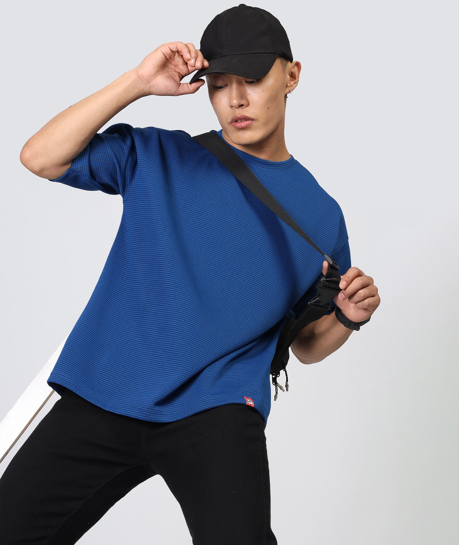 Men's Oversized Blue T-Shirt