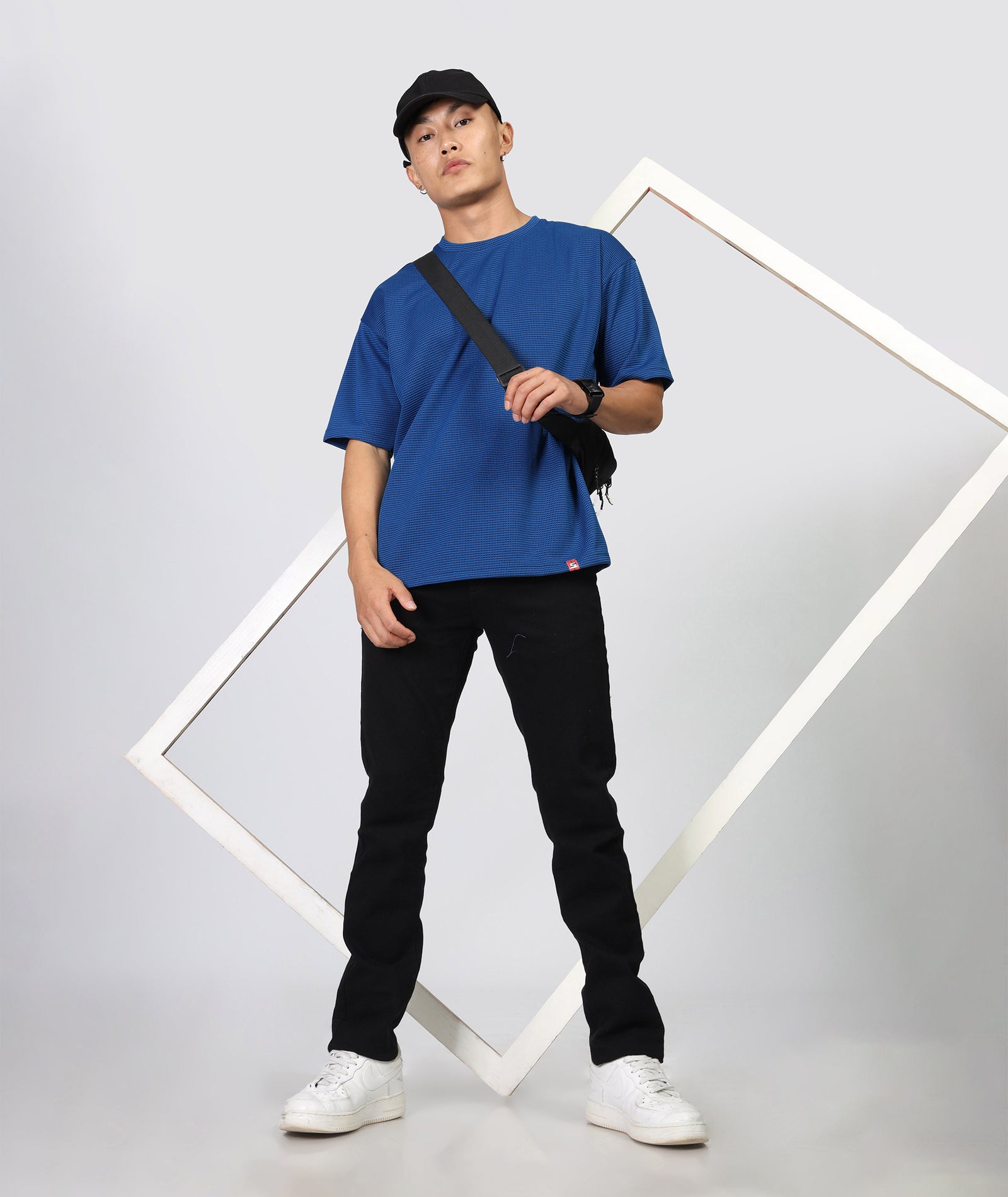 Men's Oversized Blue T-Shirt