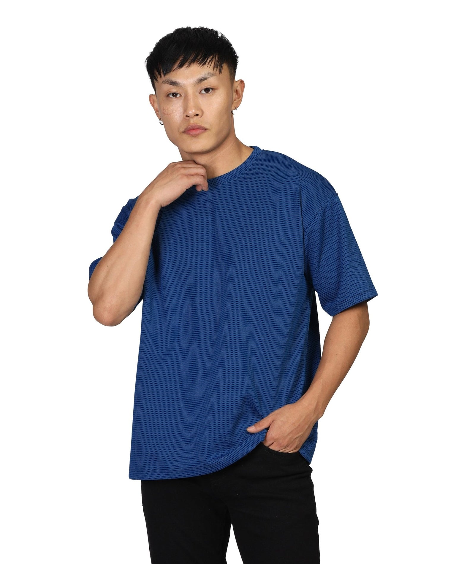 Men's Oversized Blue T-Shirt
