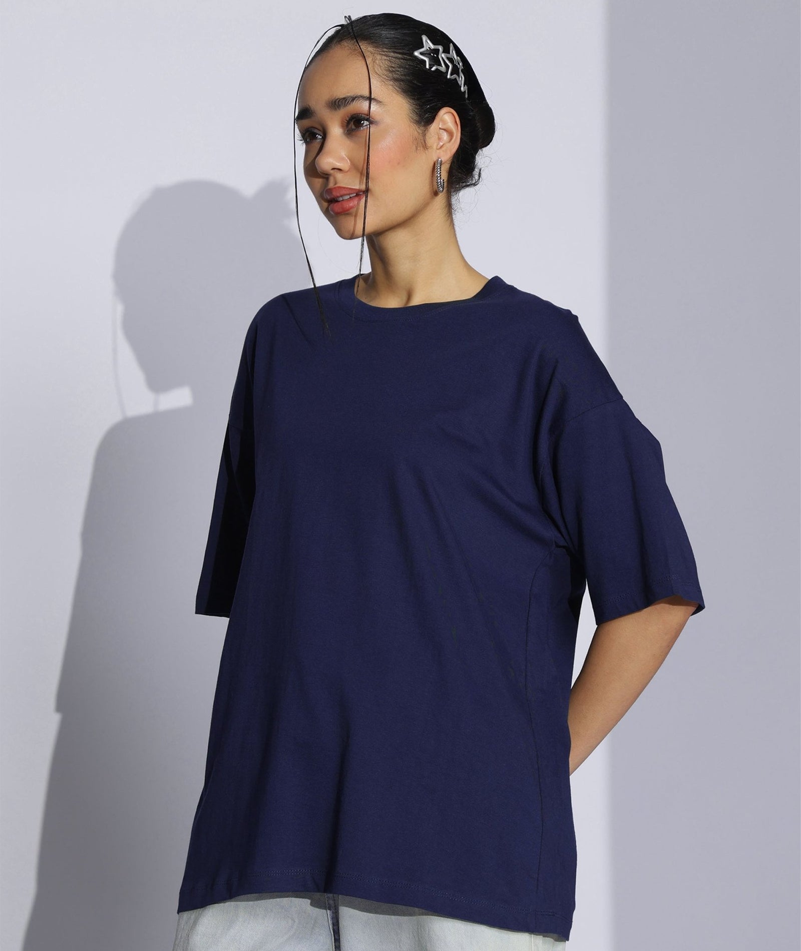 Womens Super Oversized Tshirt | Navy Blue