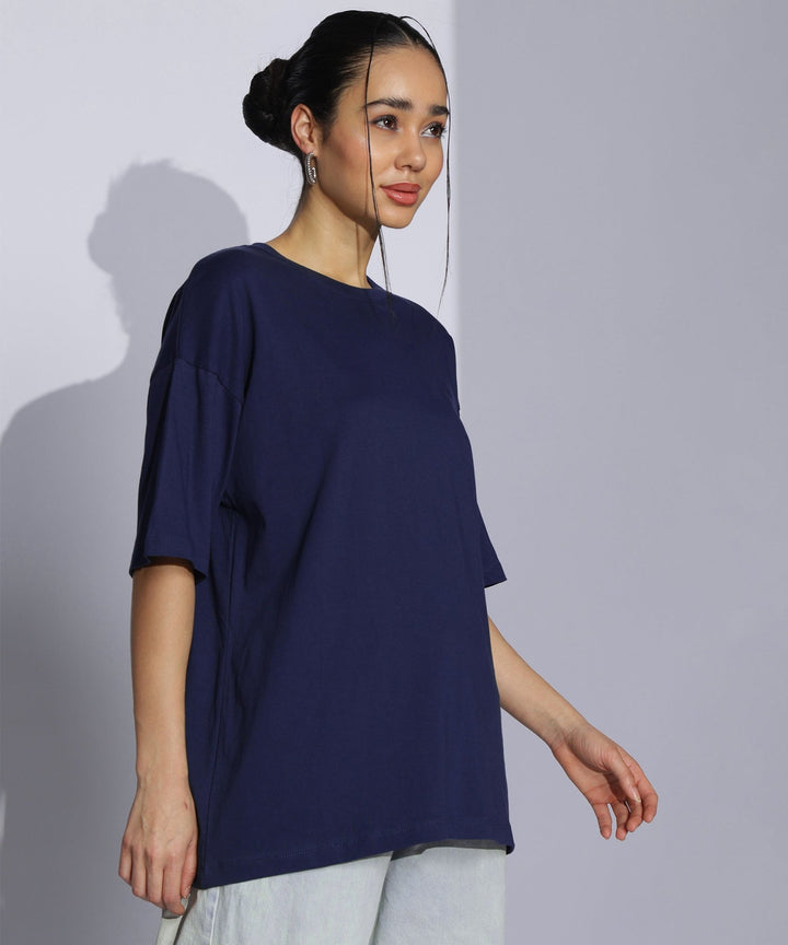 Womens Super Oversized Tshirt | Navy Blue