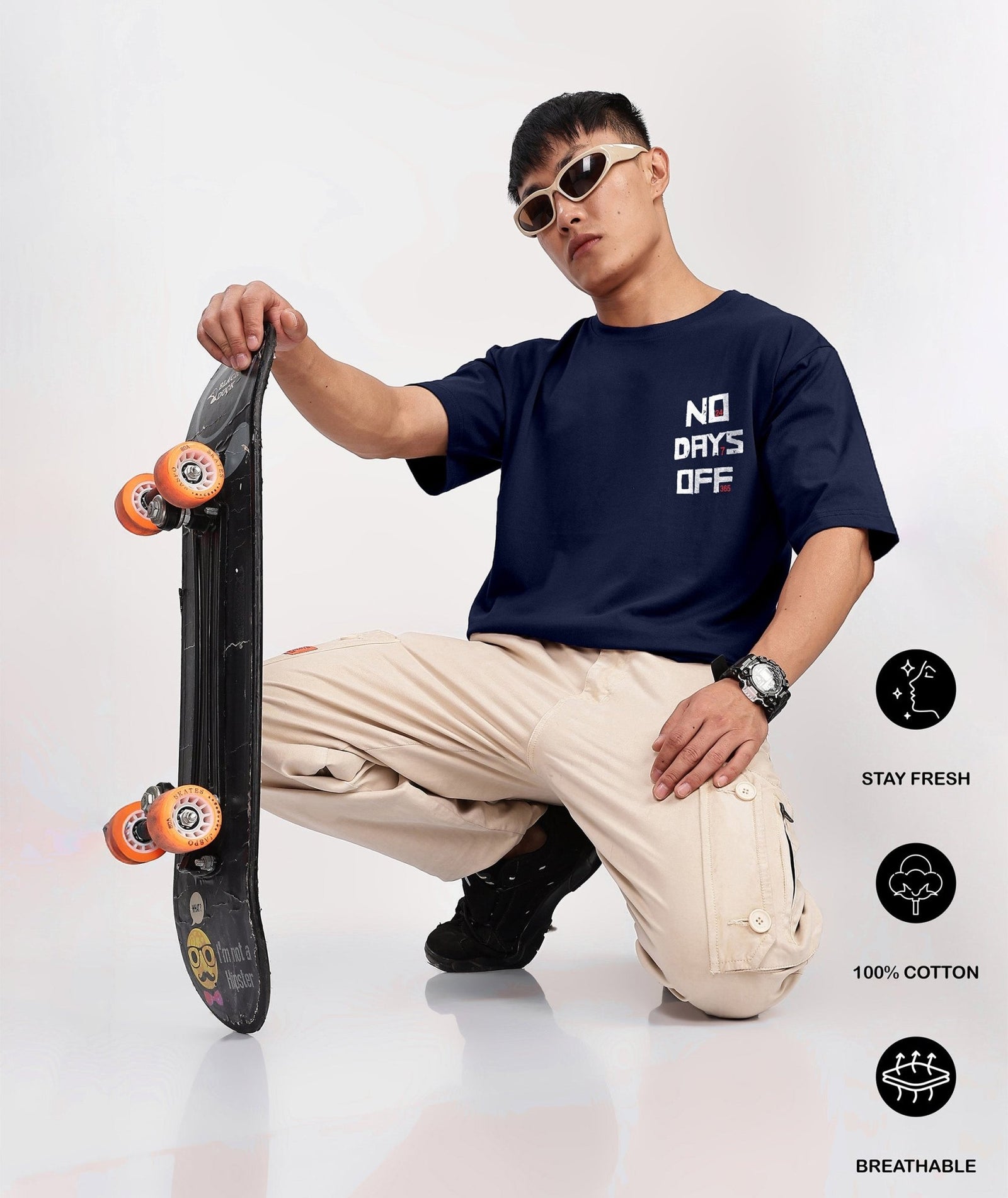 DAYS OFF Men's Relaxed Fit Tshirt