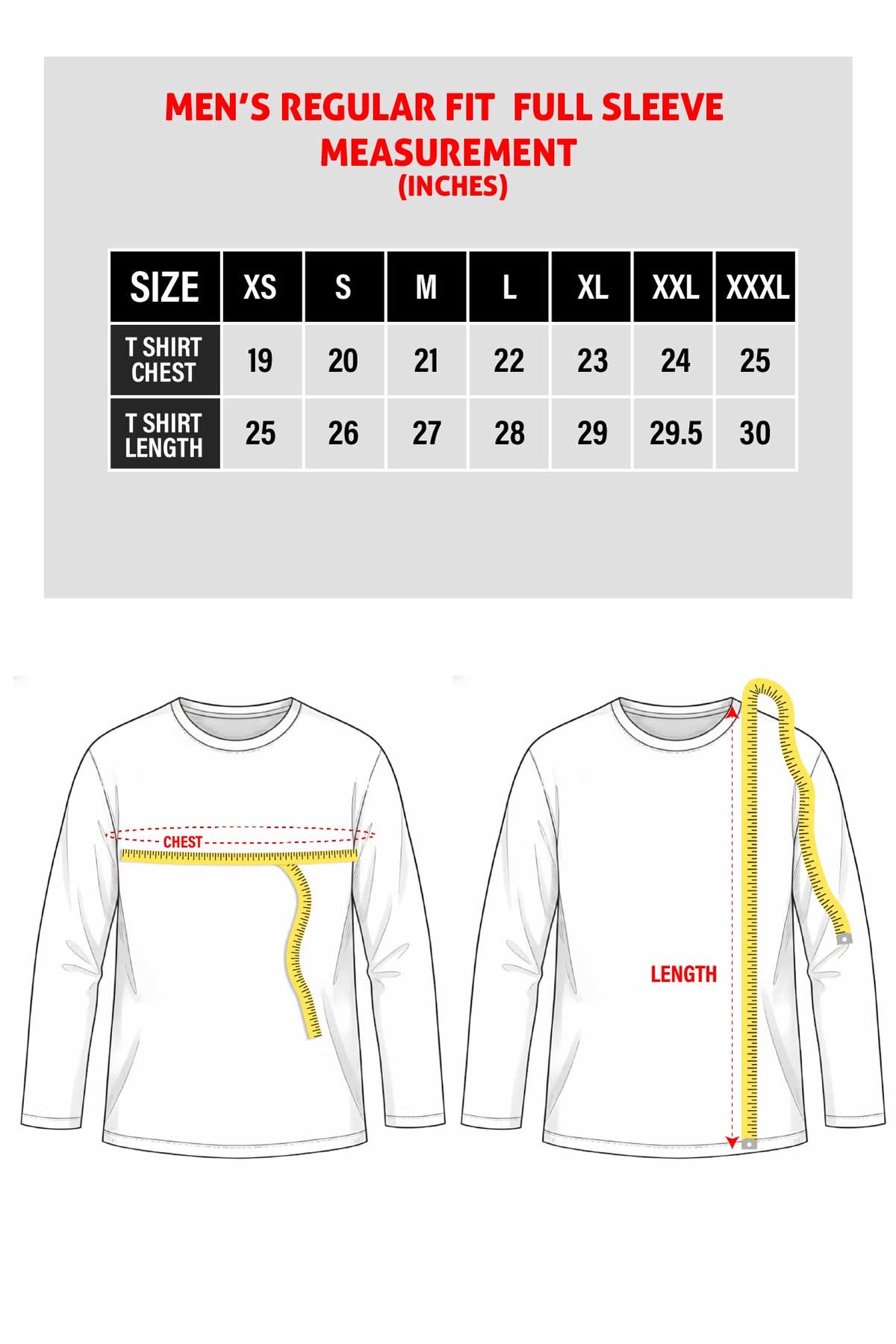 Size chart image 1