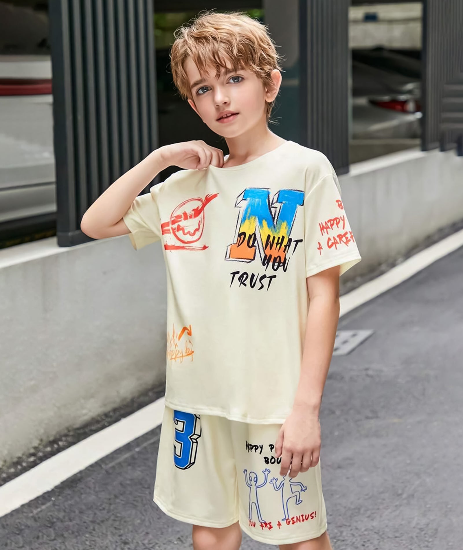 MULTI PRINTS BOYS COORDS