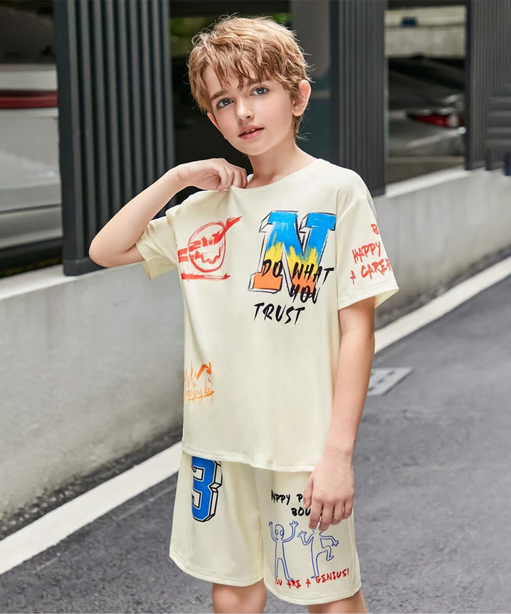 MULTI PRINTS BOYS COORDS