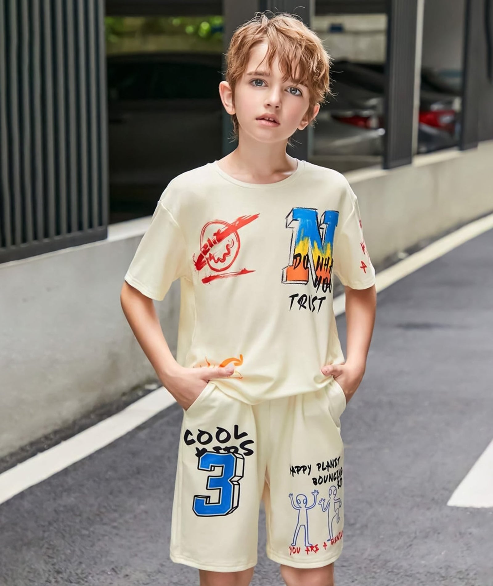 MULTI PRINTS BOYS COORDS